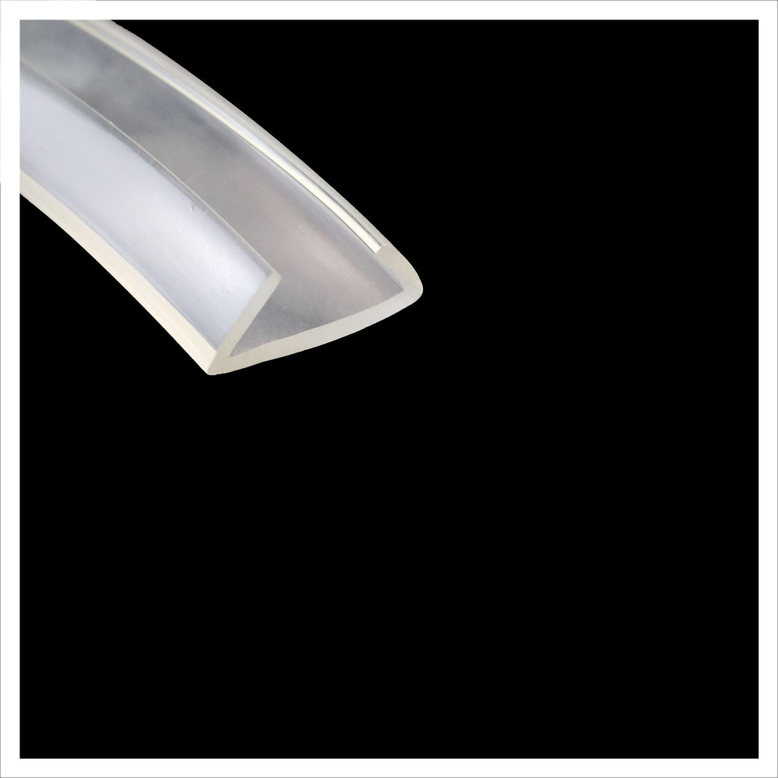 U-Kanal-Kanten-Gummi-Transparent-Dichtungsstreifen 6,56 Fuß Wetterschutz-Türkantendichtung for Autotüren zur Schalldämmung von Fenstern/Türen, Höhe x Breite(15mm x35mm) von CQCQC