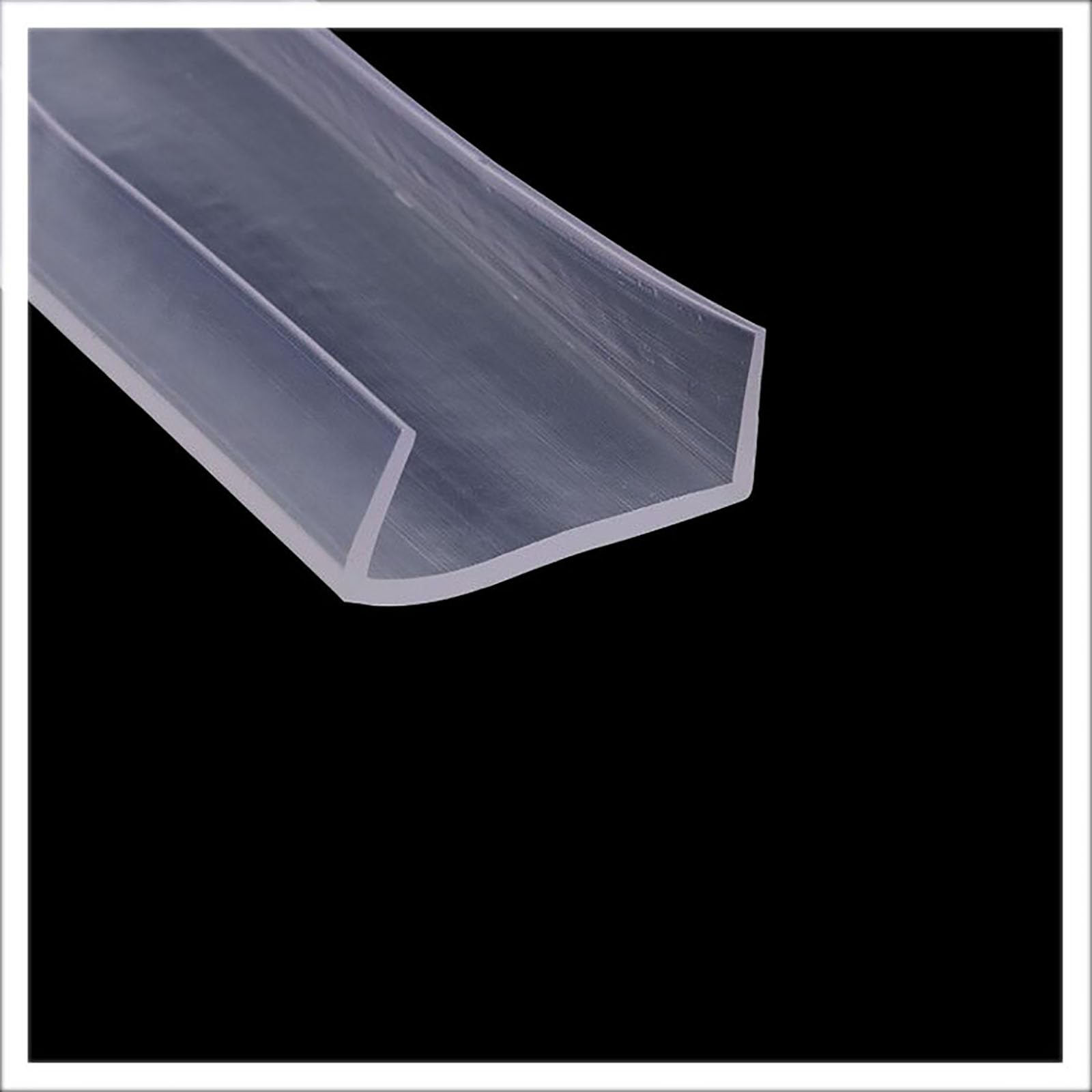 U-Kanal-Kanten-Gummi-Transparent-Dichtungsstreifen 6,56 Fuß Wetterschutz-Türkantendichtung for Autotüren zur Schalldämmung von Fenstern/Türen, Höhe x Breite(15mm x39mm) von CQCQC