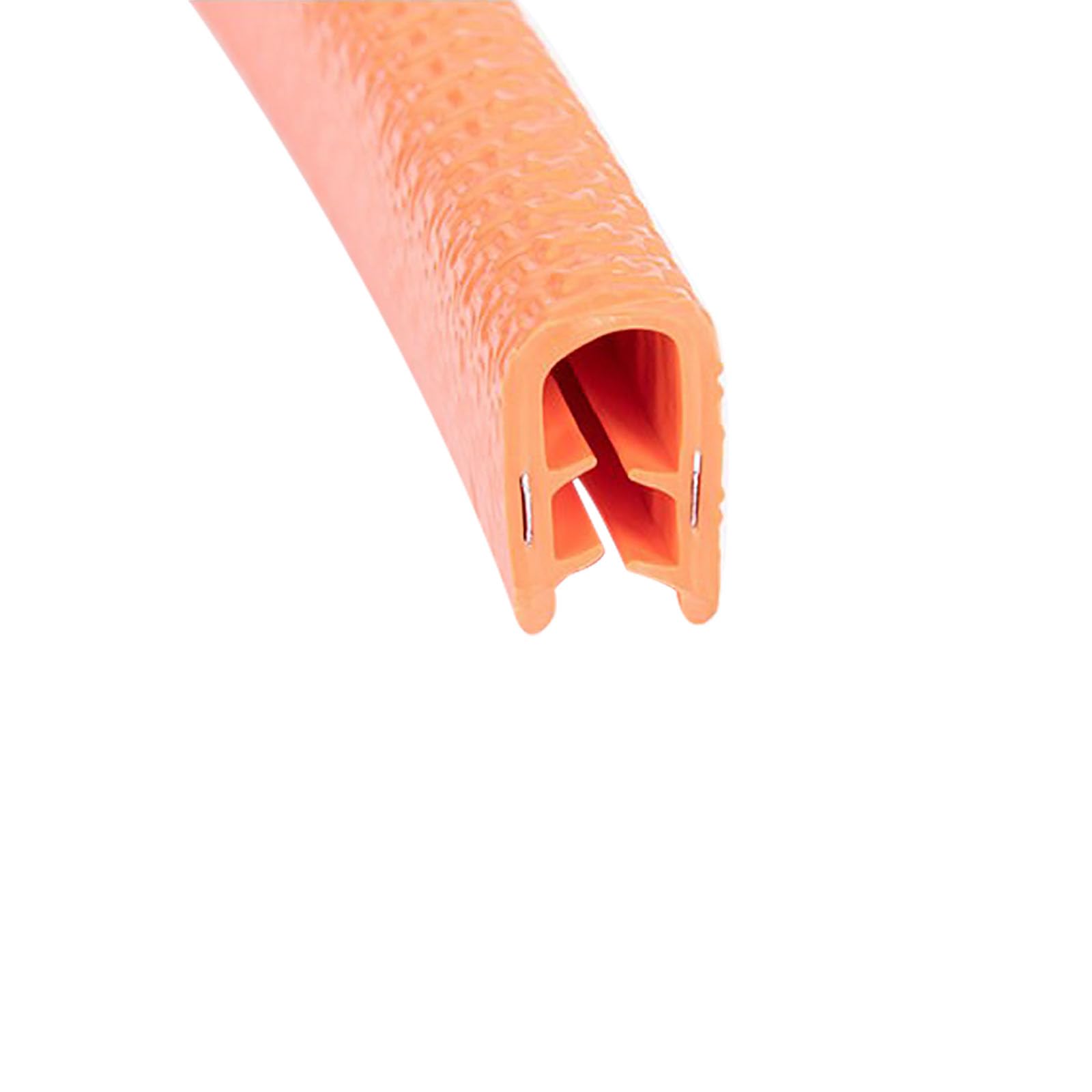 U-förmige Gummidichtung, 3,28 Fuß, schwarzer Rand, flexibler U-förmiger Dichtungsstreifen mit Metallpassspalt for Autotüren, Luken und Glasstahlplatten, Höhe x Breite(Orange,15mm x 9mm) von CQCQC