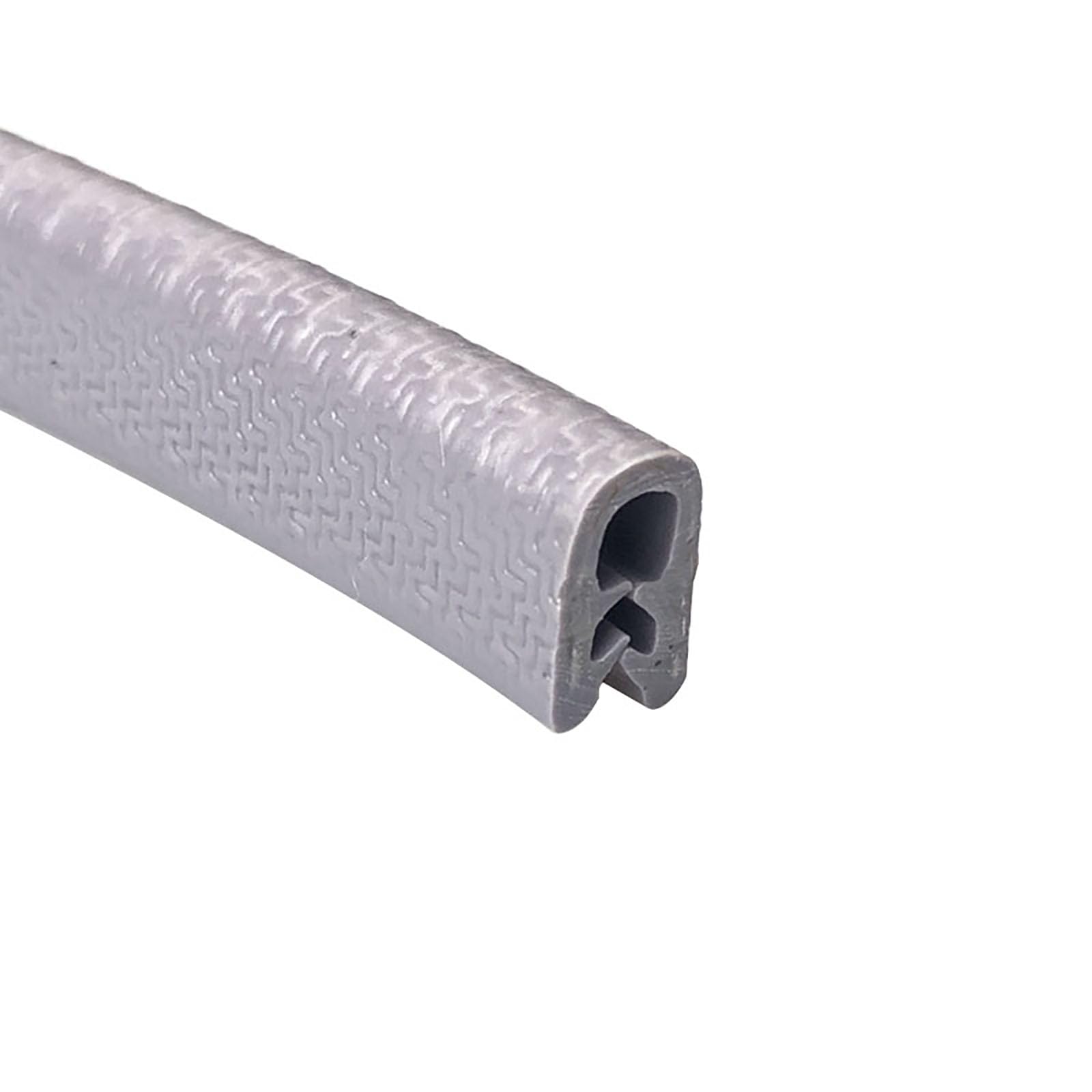 U-förmige Gummikantenleiste, 3,28 Fuß, Autotürdichtung, Schutzfolie, Kantenstreifen, Wetterschutz, starker Halt for Auto-Metallkanten, Boot, Höhe x Breite(Gray,10mm x 7mm) von CQCQC
