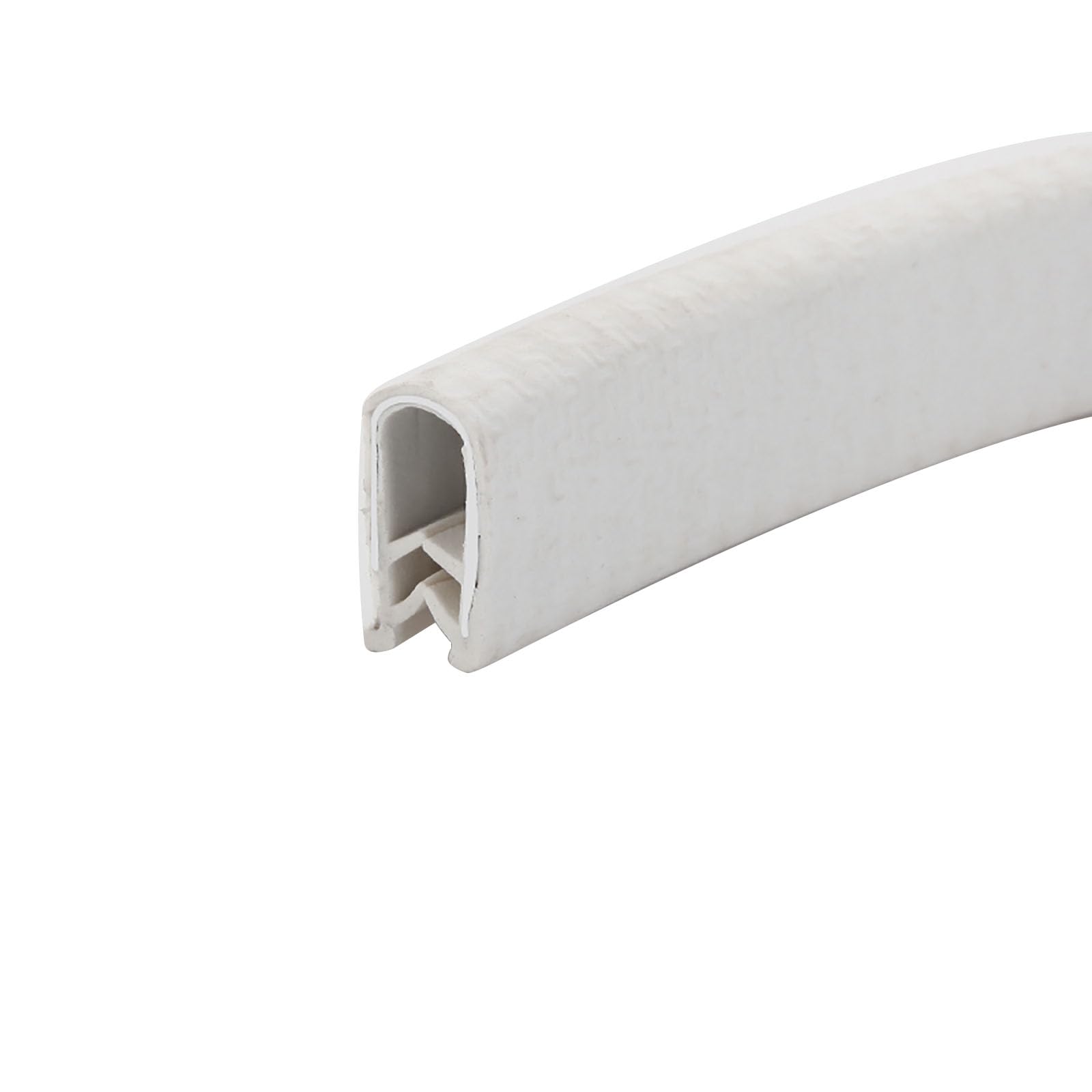 U-förmige Gummikantenleiste, 3,28 Fuß, Autotürdichtung, Schutzfolie, Kantenstreifen, Wetterschutz, starker Halt for Auto-Metallkanten, Boot, Höhe x Breite(White,17mm x 9mm) von CQCQC