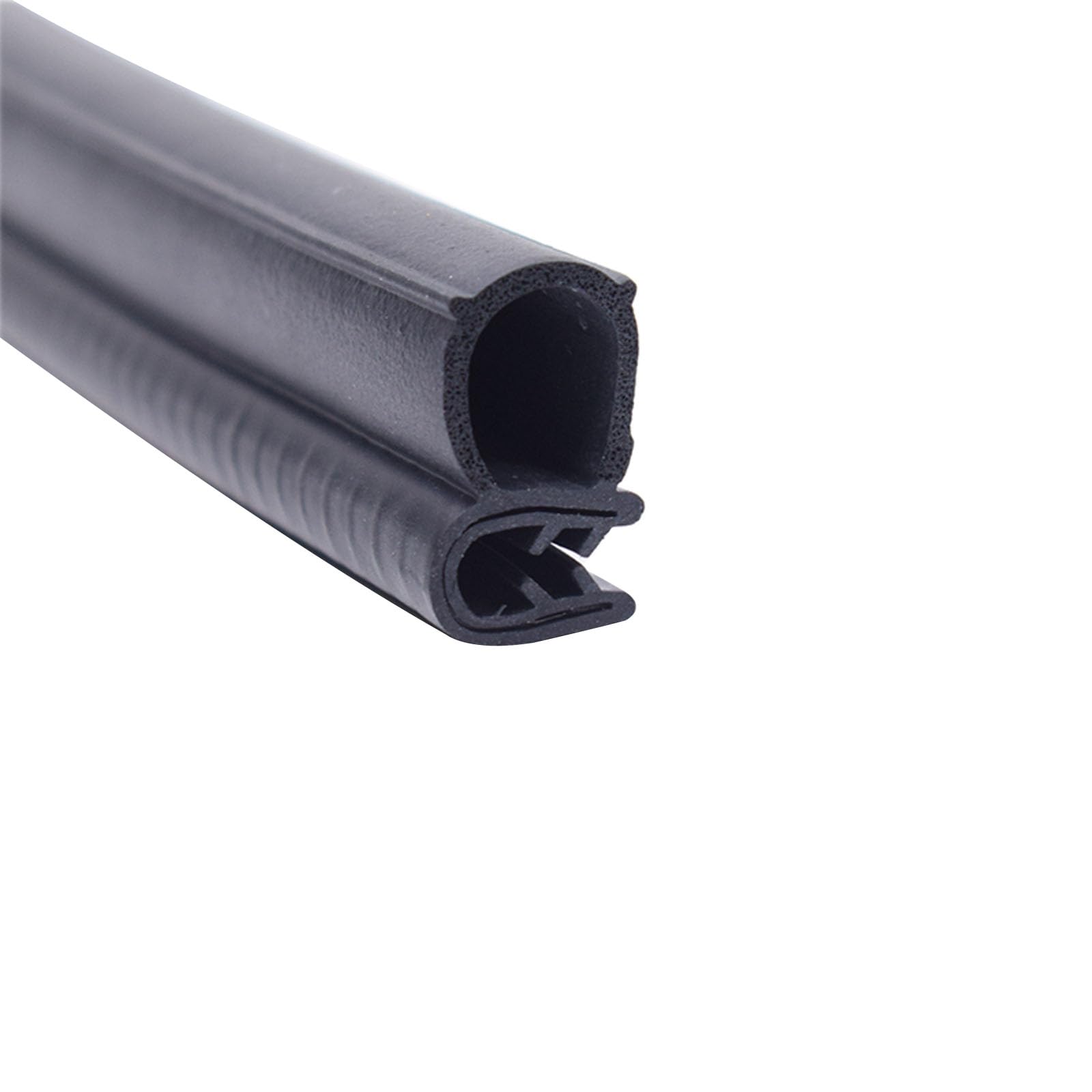 U-förmige seitliche Blasengummidichtung, 3,28 Fuß, schwarz, wetterfest und langlebig, einfache Installation, ideal for Türen, Fenster und mehr, Höhe x Breite(25mm x 15mm) von CQCQC