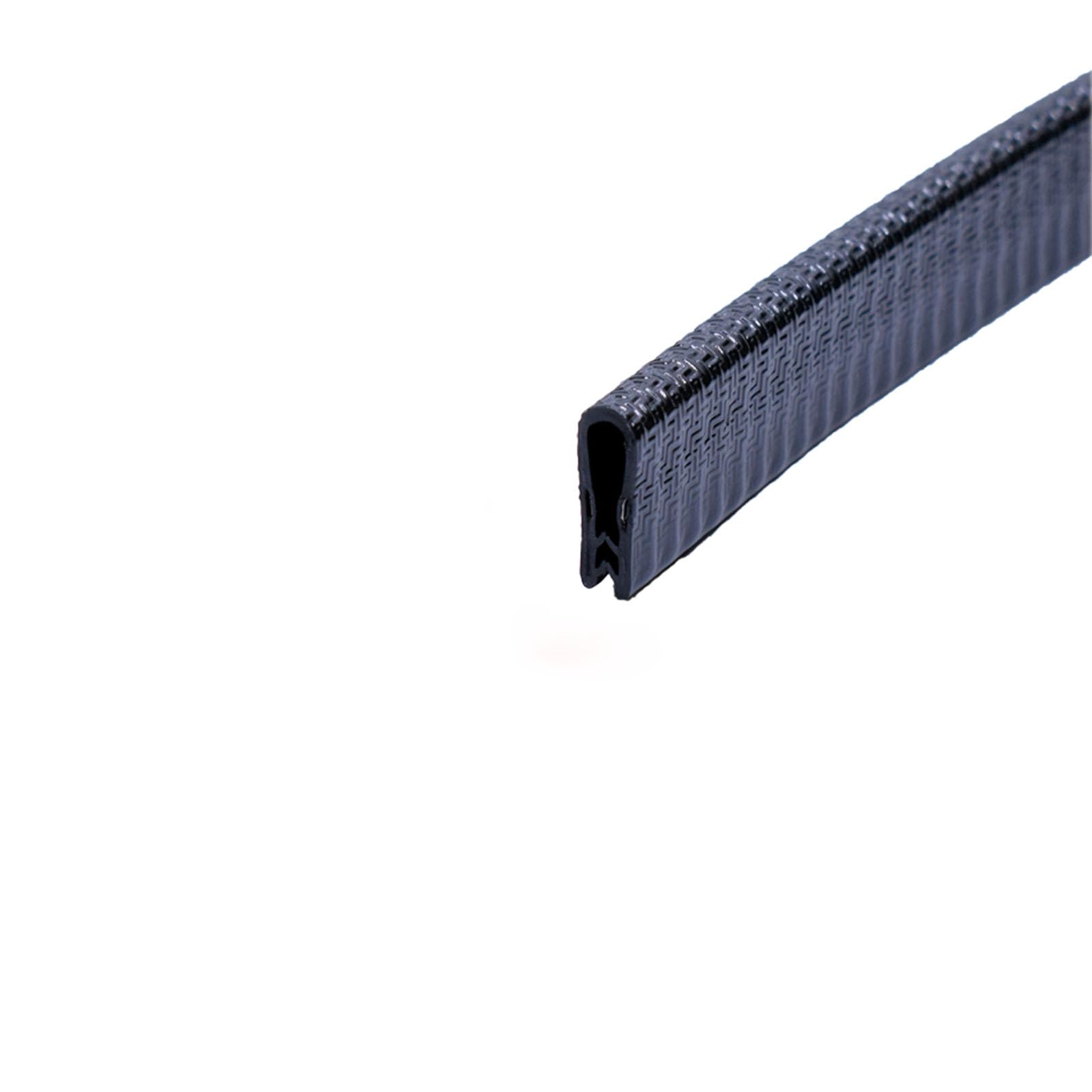 U-förmiger Dichtungskantenstreifen, schwarz, 3,28 Fuß, mit Metallpassspalt, stark, aber flexibel, for LKW-Tür- und Heimanwendungen, einfach zu installieren, Höhe x Breite(20mm x 8mm) von CQCQC
