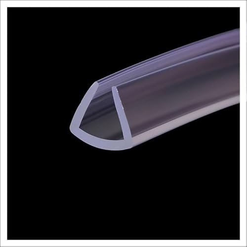 U-förmiger Gummi-Kantenstreifen, 3,28 Fuß, transparenter Gummi-Kantenstreifen, Kantenschutz, Kantenstreifen, geeignet for die Autotürdichtung, Höhe x Breite(12mm x 15mm) von CQCQC