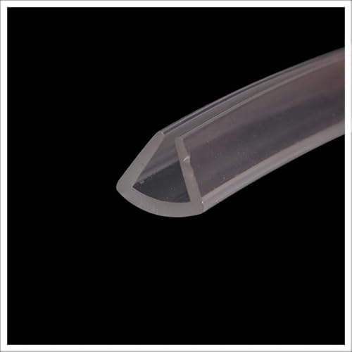 U-förmiger Gummi-Kantenstreifen, 3,28 Fuß, transparenter Gummi-Kantenstreifen, Kantenschutz, Kantenstreifen, geeignet for die Autotürdichtung, Höhe x Breite(13mm x 12mm) von CQCQC