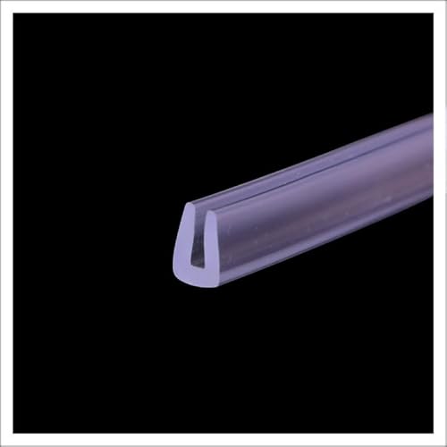 U-förmiger Gummi-Kantenstreifen, 3,28 Fuß, transparenter Gummi-Kantenstreifen, Kantenschutz, Kantenstreifen, geeignet for die Autotürdichtung, Höhe x Breite(14mm x 8mm) von CQCQC