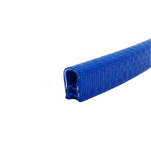 U-förmiger Gummidichtungsstreifen, 3,28 Fuß, flexibler U-förmiger Dichtungsstreifen for scharfe und raue Oberflächen, Autos, LKWs, Boote, Höhe x Breite(Blue) von CQCQC