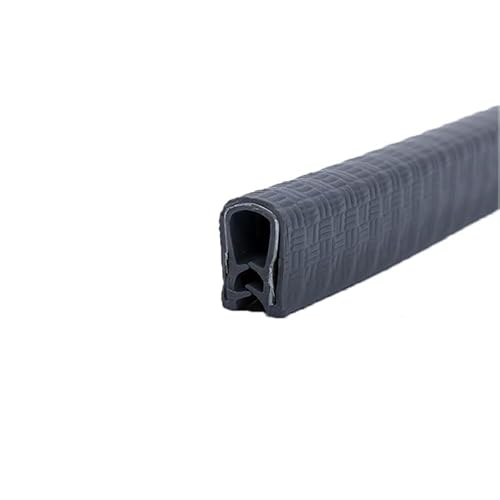 U-förmiger Gummidichtungsstreifen, 3,28 Fuß, flexibler U-förmiger Dichtungsstreifen for scharfe und raue Oberflächen, Autos, LKWs, Boote, Höhe x Breite(Gray) von CQCQC