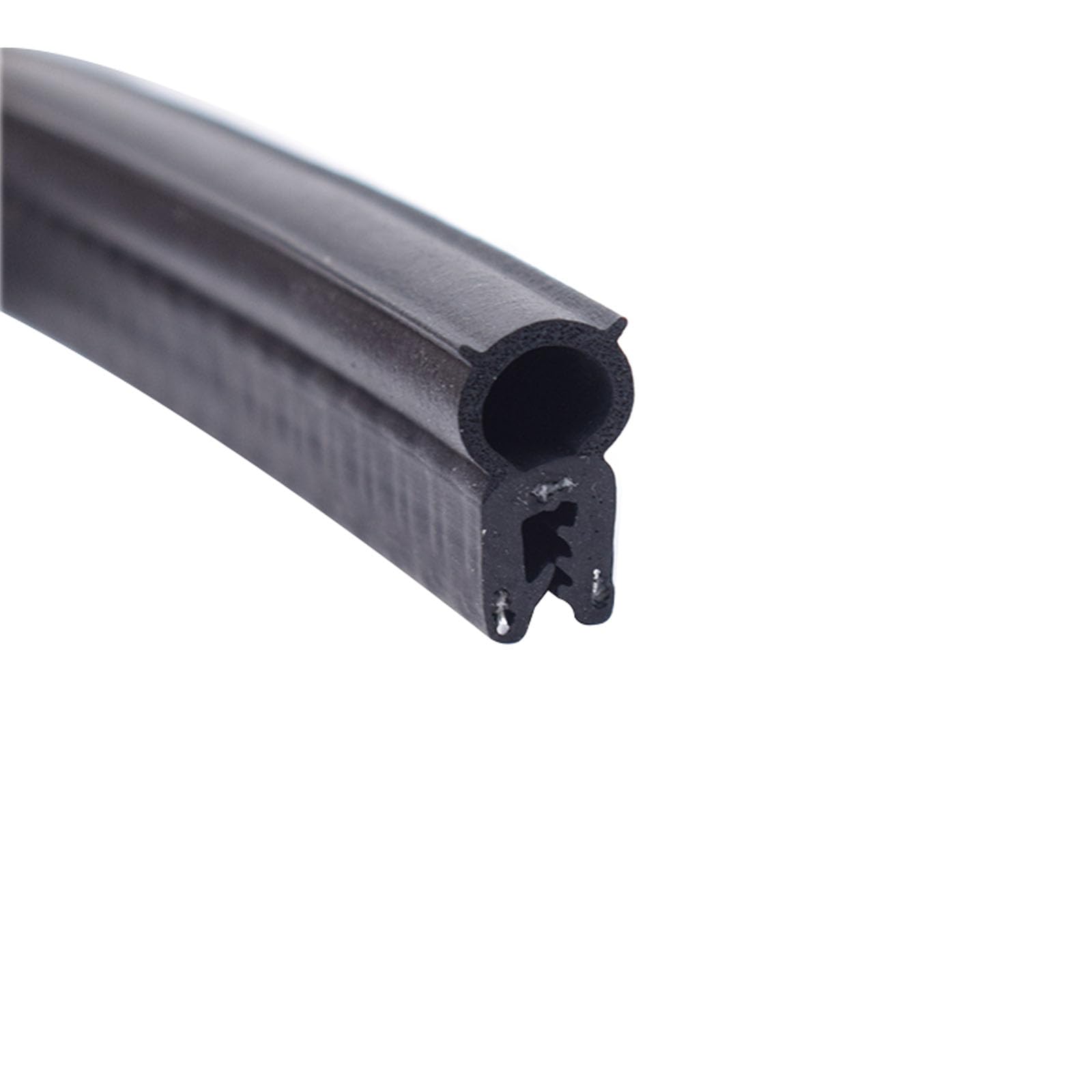 U-förmiger Gummidichtungsstreifen mit Noppen oben, 3,28 Fuß, schwarze Autotürdichtung for Autos, Boote, LKWs, Höhe x Breite(23mm x 10mm) von CQCQC