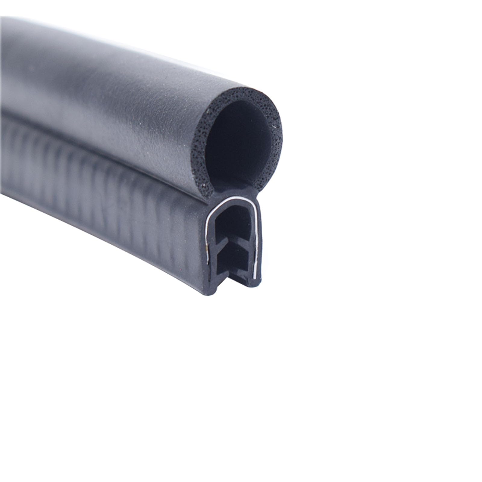 U-förmiger Gummidichtungsstreifen mit Noppen oben, 3,28 Fuß, schwarze Autotürdichtung for Autos, Boote, LKWs, Höhe x Breite(30mm x 10mm) von CQCQC
