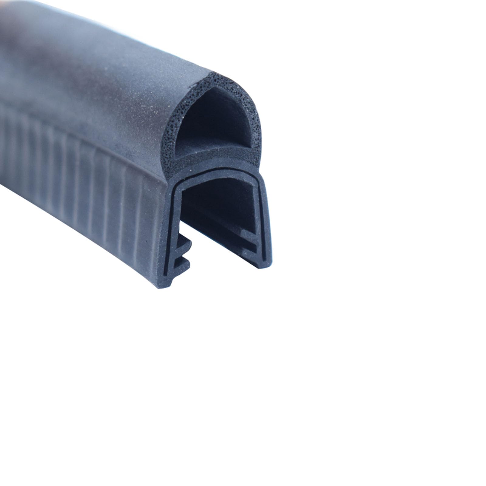 U-förmiger Gummidichtungsstreifen mit Noppen oben, 3,28 Fuß, schwarze Autotürdichtung for Autos, Boote, LKWs, Höhe x Breite(32mm x 18mm) von CQCQC