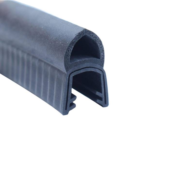 U-förmiger Gummidichtungsstreifen mit Noppen oben, 3,28 Fuß, schwarze Autotürdichtung for Autos, Boote, LKWs, Höhe x Breite(32mm x 18mm) von CQCQC