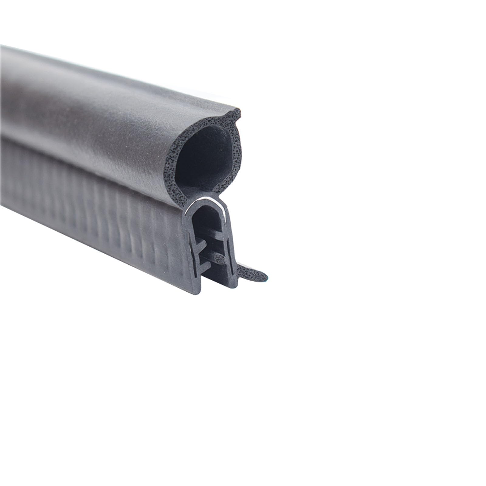 U-förmiger Gummidichtungsstreifen mit Noppen oben, 3,28 Fuß, schwarze Autotürdichtung for Autos, Boote, LKWs, Höhe x Breite(35mm x 11mm) von CQCQC