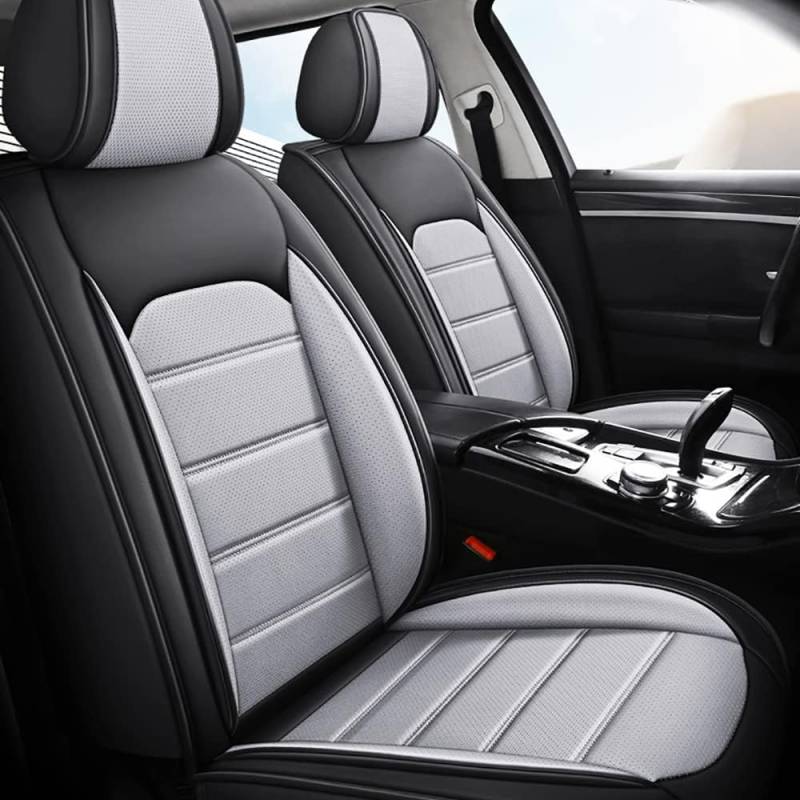 CQFCY Auto Sitzbezüge Set Autositzbezüge für Mazda Tribute Hybrid 2000 2001 2002 2003 2004 2005-2022 2023 2024 2025, Leder Sitzschoner Komplettset Autositzbezüge Wasserdicht Protektoren Zubehör von CQFCY