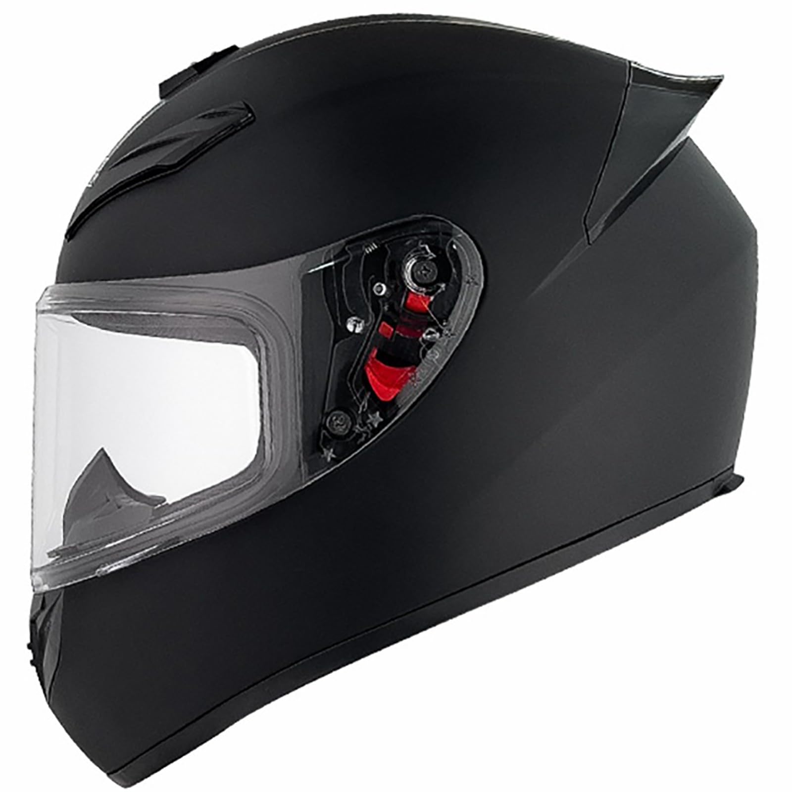 Integralhelm Für Damen Und Herren, Racing Style Motorradhelm ECE Zertifiziert, Integralhelm Mit Sonnenblende Aerodynamischem Spoiler A,L(59-60CM) von CQHZCL