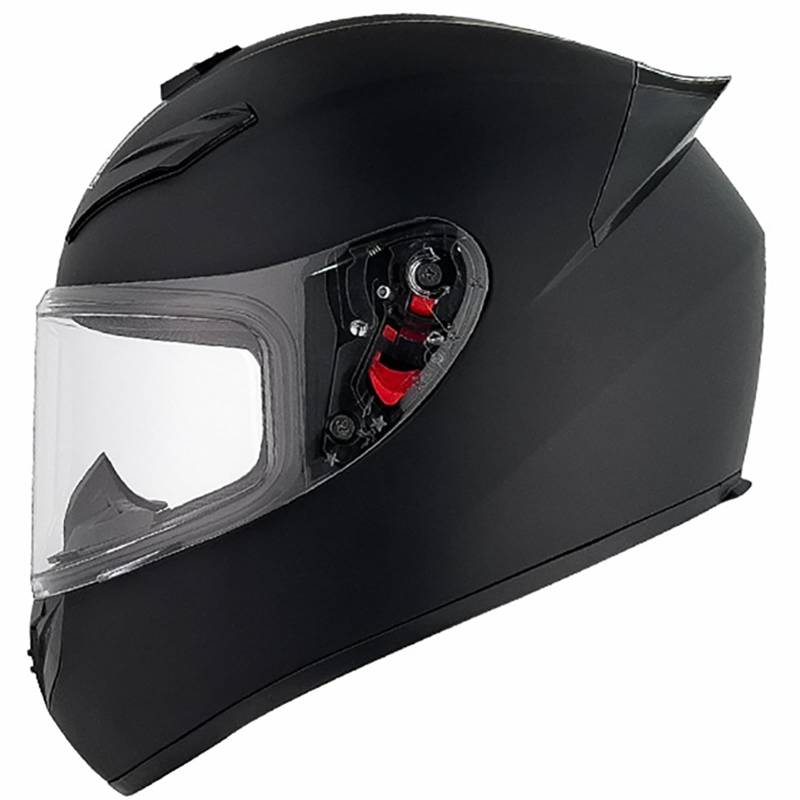Integralhelm Für Damen Und Herren, Racing Style Motorradhelm ECE Zertifiziert, Integralhelm Mit Sonnenblende Aerodynamischem Spoiler A,L(59-60CM) von CQHZCL