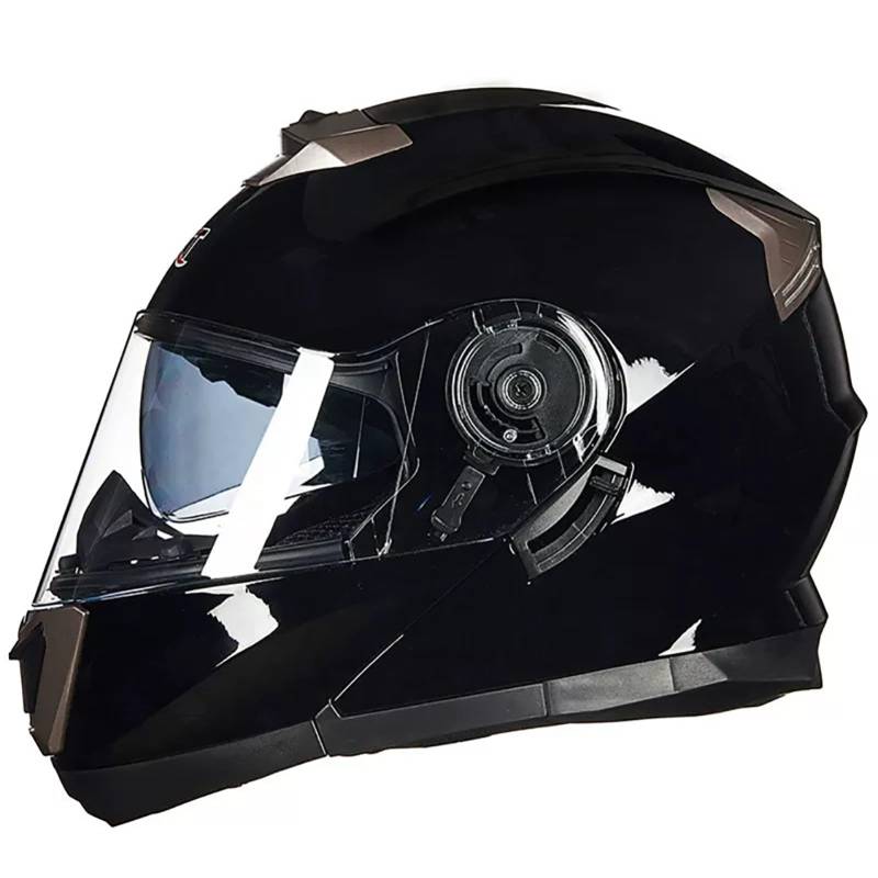 Integralhelm Für Motorradfahrer Tourenhelm Klapphelm Motorradhelm Sturzhelm Für Den Stadtverkehr Hält Im Winter Warm Und Im Sommer Kühl A,XXL(63-64CM) von CQHZCL