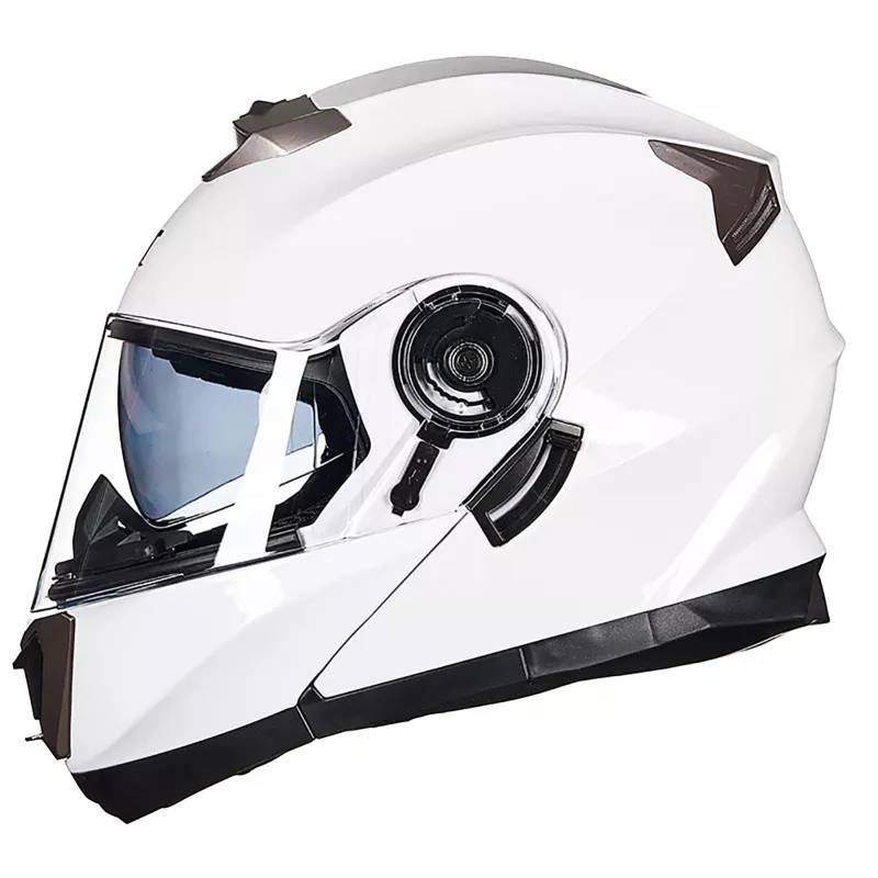 Integralhelm Für Motorradfahrer Tourenhelm Klapphelm Motorradhelm Sturzhelm Für Den Stadtverkehr Hält Im Winter Warm Und Im Sommer Kühl D,XL(61-62CM) von CQHZCL