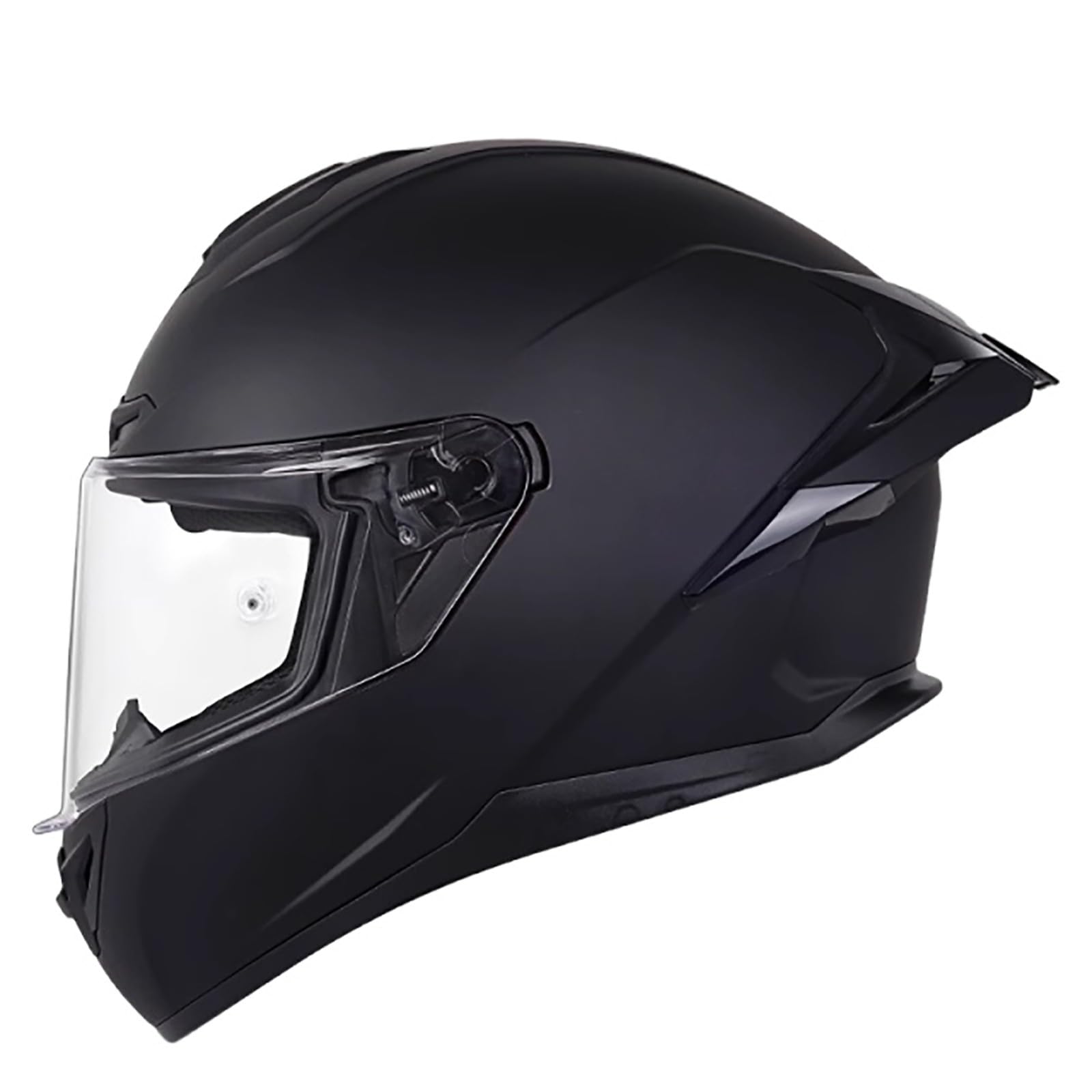 Integralhelm Mit Sonnenblende, Racing Style Motorrad Helm Mit Aerodynamischem Spoiler, Motorradhelm Full-Face Helme Für Damen Und Herren, ECE Zertifiziert A,S(52-53CM) von CQHZCL