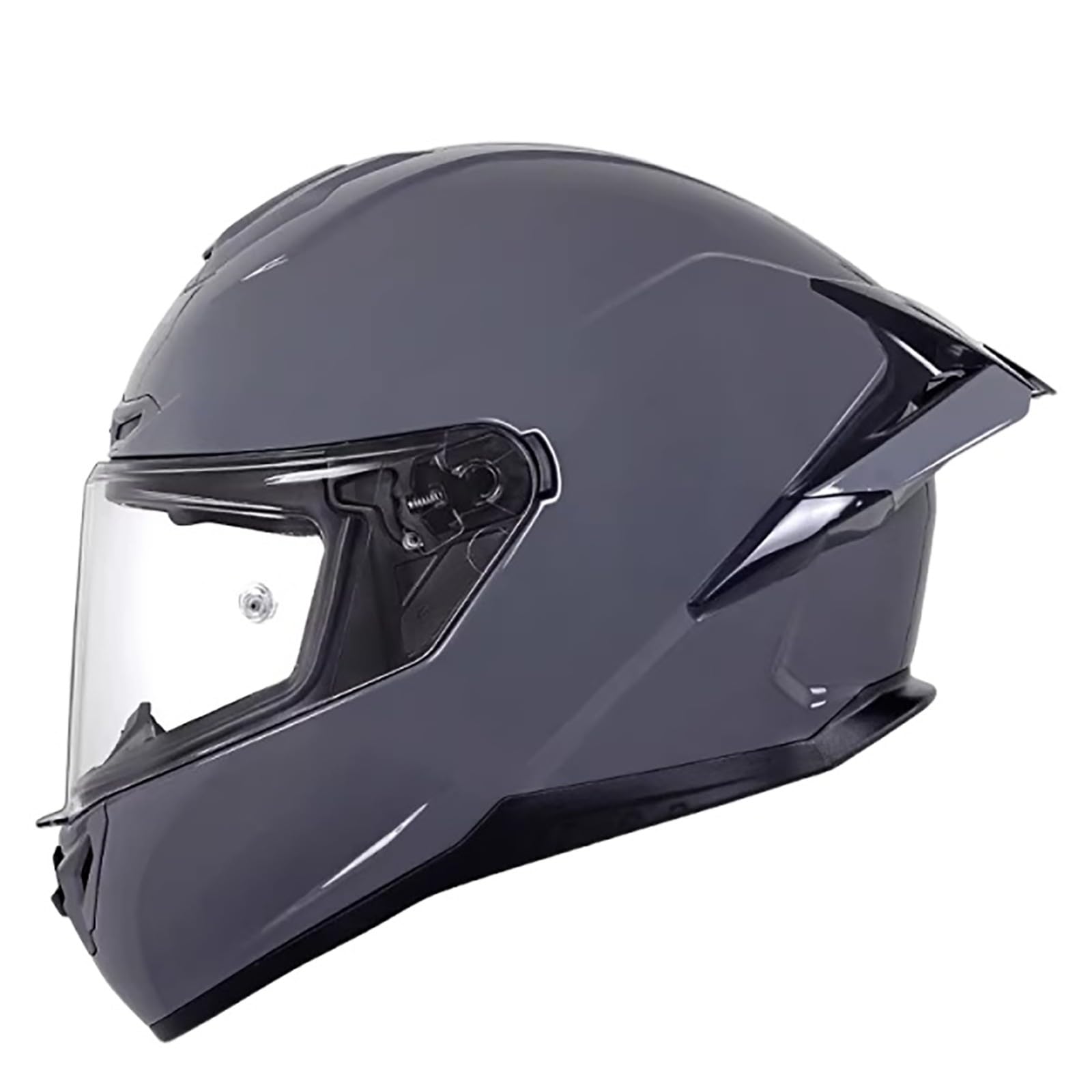 Integralhelm Mit Sonnenblende, Racing Style Motorrad Helm Mit Aerodynamischem Spoiler, Motorradhelm Full-Face Helme Für Damen Und Herren, ECE Zertifiziert D,S(52-53CM) von CQHZCL