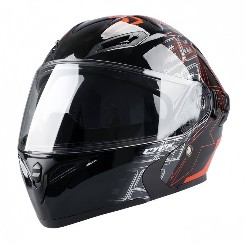 Klapphelm Für Motorrad Vorne ECE 2205-Zugelassen Integralhelm Offener Helm Mit Doppelvisier Mopedhelm Für Erwachsene Männer Und Frauen B,XL(57-58CM) von CQHZCL
