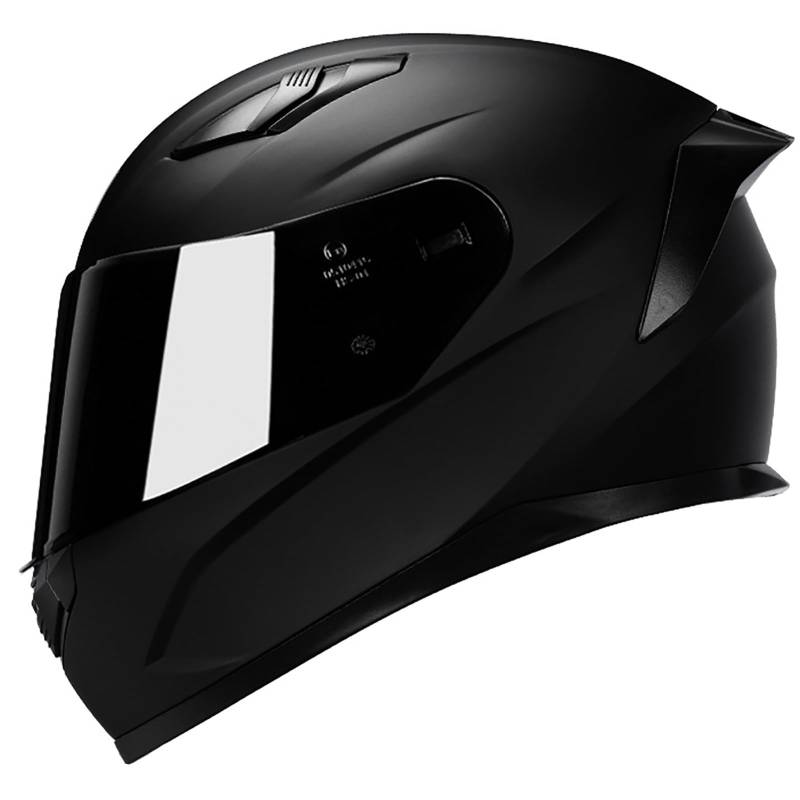 Motorradhelm Integralhelm Rapid Street Helm Motorrad Racing Sports Crash Helm Four Seasons New Street Touring Motorradhelm N,XXL(58-59CM) von CQHZCL