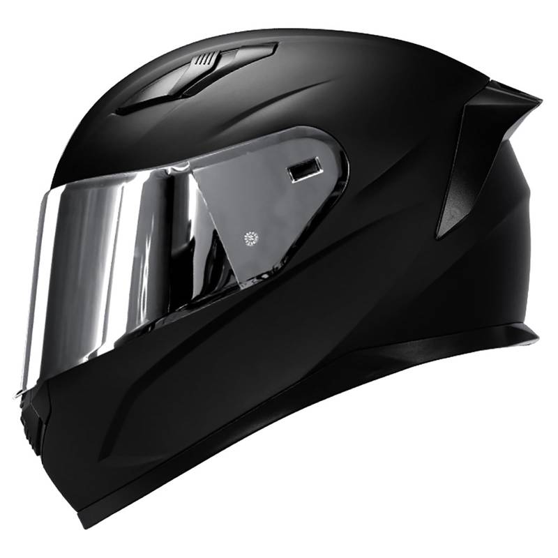 Motorradhelm Integralhelm Rapid Street Helm Motorrad Racing Sports Crash Helm Four Seasons New Street Touring Motorradhelm O,XL(56-57CM) von CQHZCL