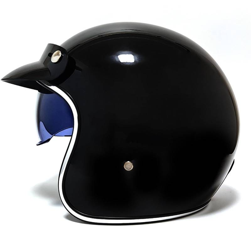Offener Motorradhelm Moped-Straßen-Motorrad-Rollerhelm Für Das Pendeln In Der Stadt 3/4-Helm Mit Visier Sturzhelm Für Erwachsene Männer Und Frauen B,L(57-58CM) von CQHZCL