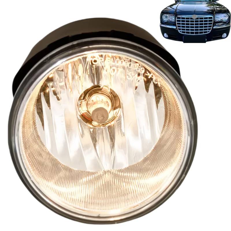 CQISTJ Frontnebelscheinwerfer für Auto für Chrysler 300C LX, Plug Play Nebellichter Helle Nebelscheinwerfer (Weiß/Gelb),Left von CQISTJ