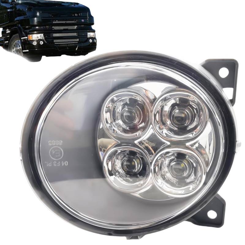 CQISTJ Frontnebelscheinwerfer für Auto für Scania G440 G450 P410, Plug Play Nebellichter Helle Nebelscheinwerfer (Weiß/Gelb),Right von CQISTJ