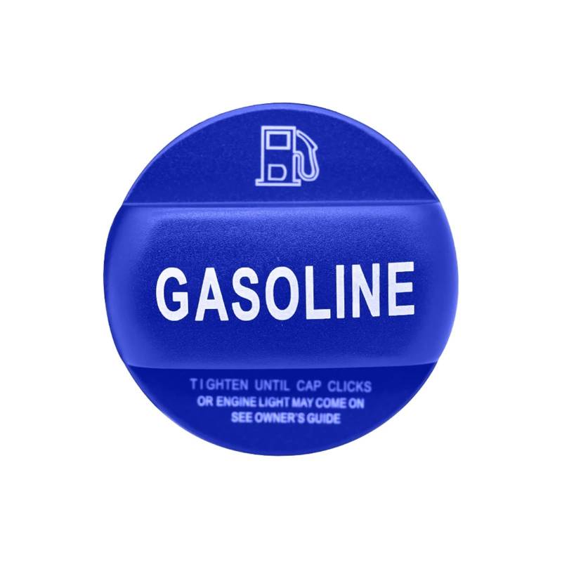 Auto Kraftstofftankdecke Linie Aluminium-Benzin-Diesel-Tankdeckel, Dekorationsabdeckung, passend für Golf 7 7.5 Golf 8 MK7 MK8 2015–2021(Gasoline blue) von CQJJXKYC