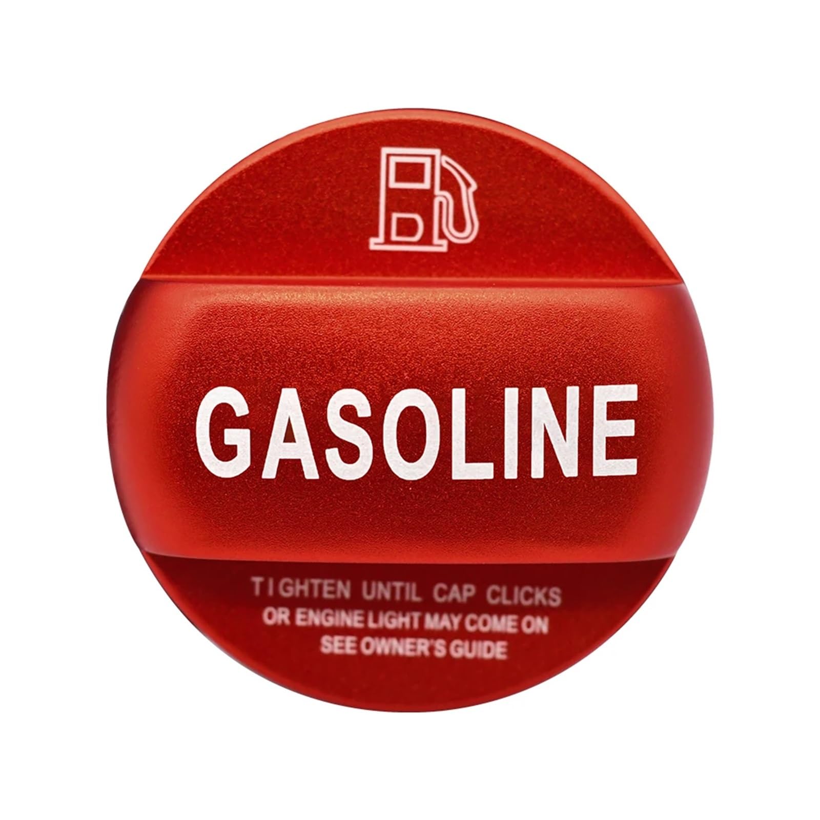 Auto Kraftstofftankdecke Linie Aluminium-Benzin-Diesel-Tankdeckel, Dekorationsabdeckung, passend für Golf 7 7.5 Golf 8 MK7 MK8 2015–2021(Gasoline red) von CQJJXKYC