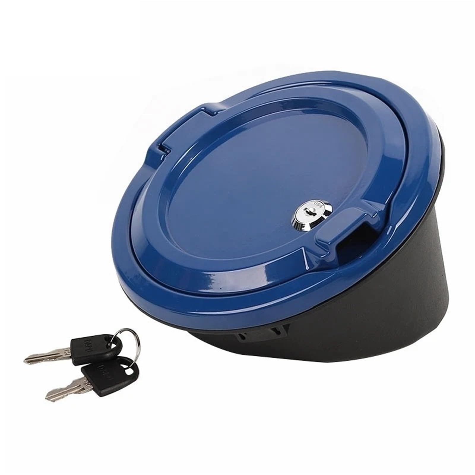 Auto Kraftstofftankdecke Linie Auto-Tankdeckel, Tankdeckel, passend für Jeep Wrangler JL 2018–2024, Außenzubehör(Blue with lock) von CQJJXKYC