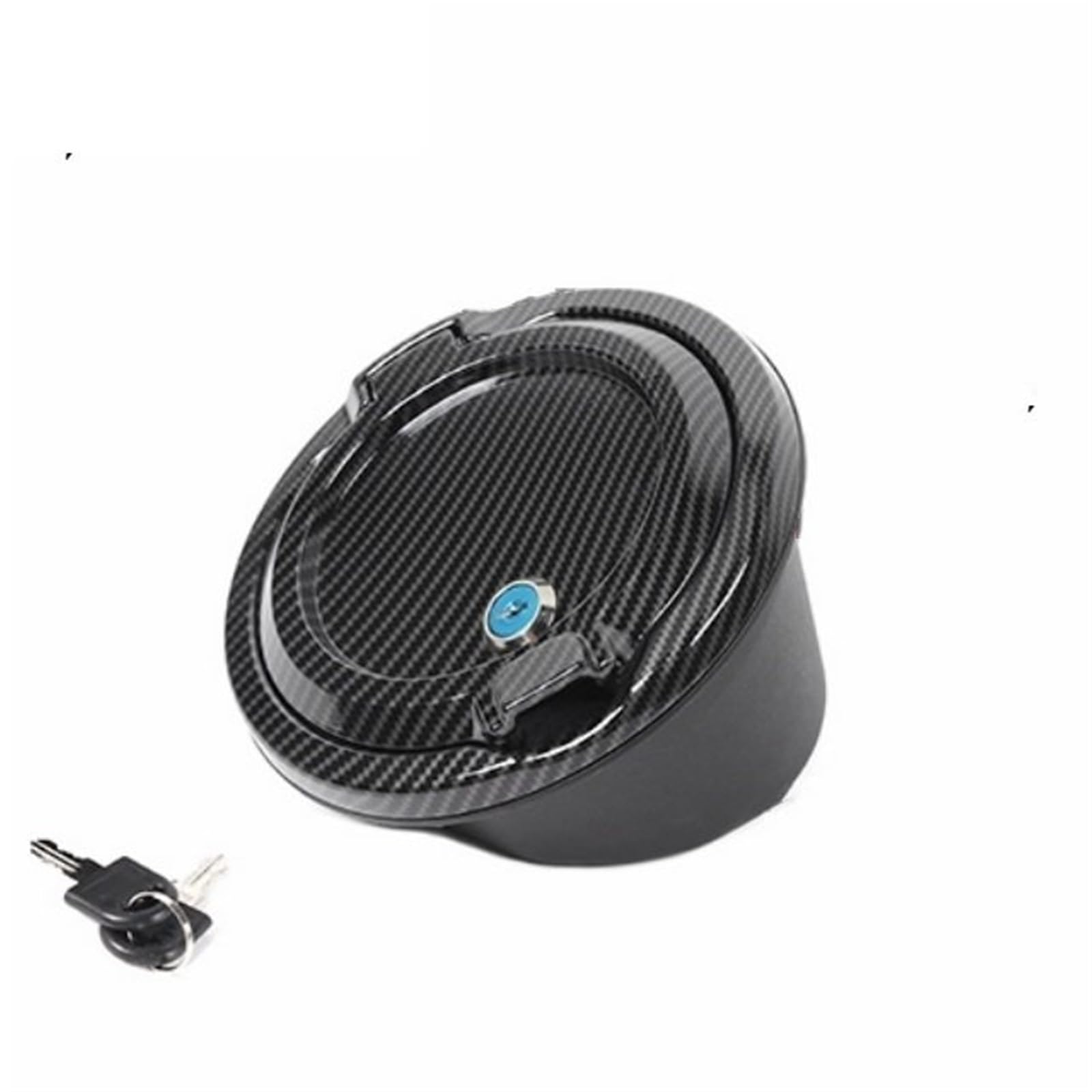 Auto Kraftstofftankdecke Linie Auto-Tankdeckel, Tankdeckel, passend für Jeep Wrangler JL 2018–2024, Außenzubehör(Carbon with lock) von CQJJXKYC