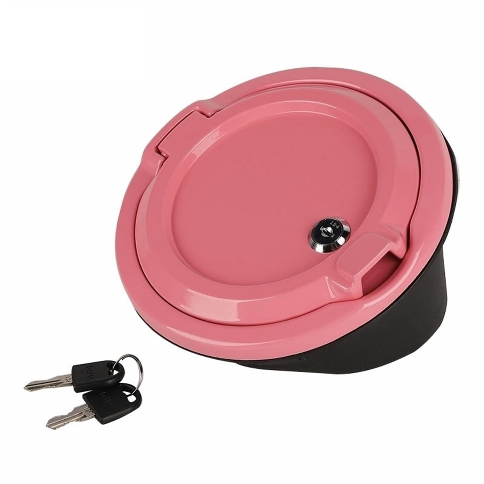Auto Kraftstofftankdecke Linie Auto-Tankdeckel, Tankdeckel, passend für Jeep Wrangler JL 2018–2024, Außenzubehör(Pink with lock) von CQJJXKYC