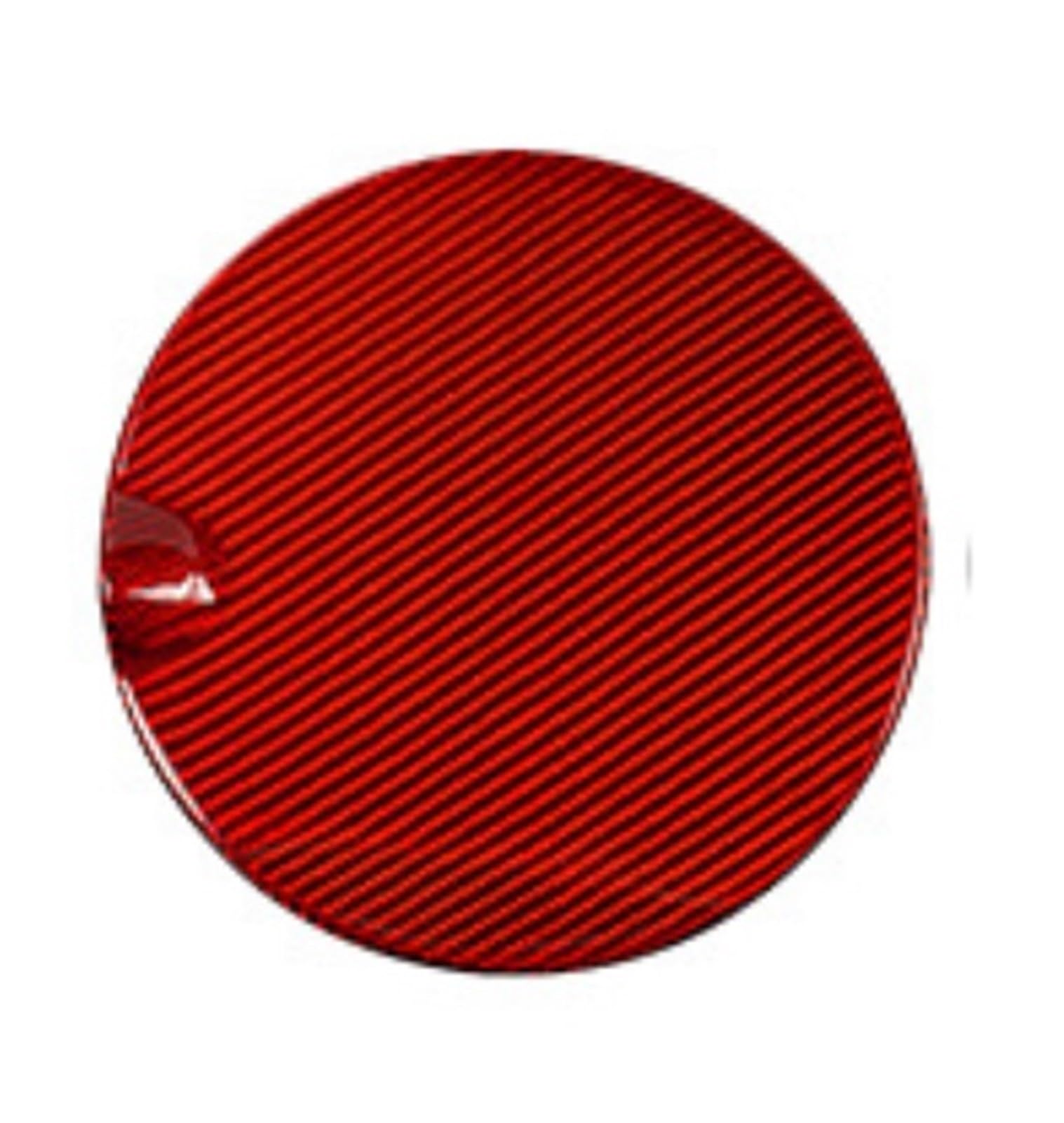 Auto Kraftstofftankdecke Linie Echte trockene Kohlefaser passend für Cooper MINI F55 F56 F57 Auto-Tank Tankdeckel Abdeckung Rock ändern Automobil(Red Carbon) von CQJJXKYC