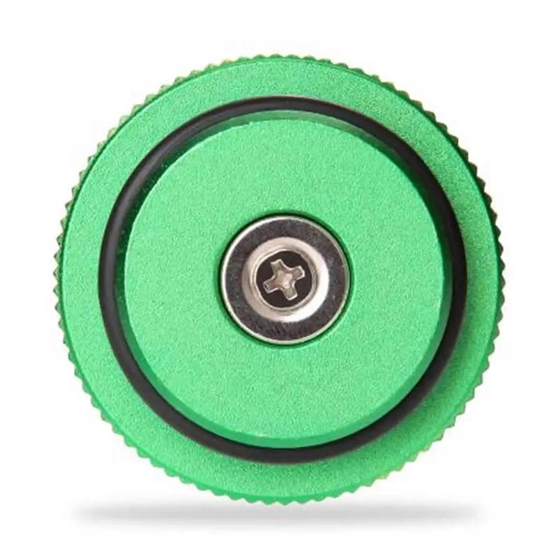 Auto Kraftstofftankdecke Linie Magnetischer Diesel-Tankdeckel aus grünem Billet-Aluminium, passend für Diesel-Dodge Ram 2013–2017 (grüner Deckel) von CQJJXKYC