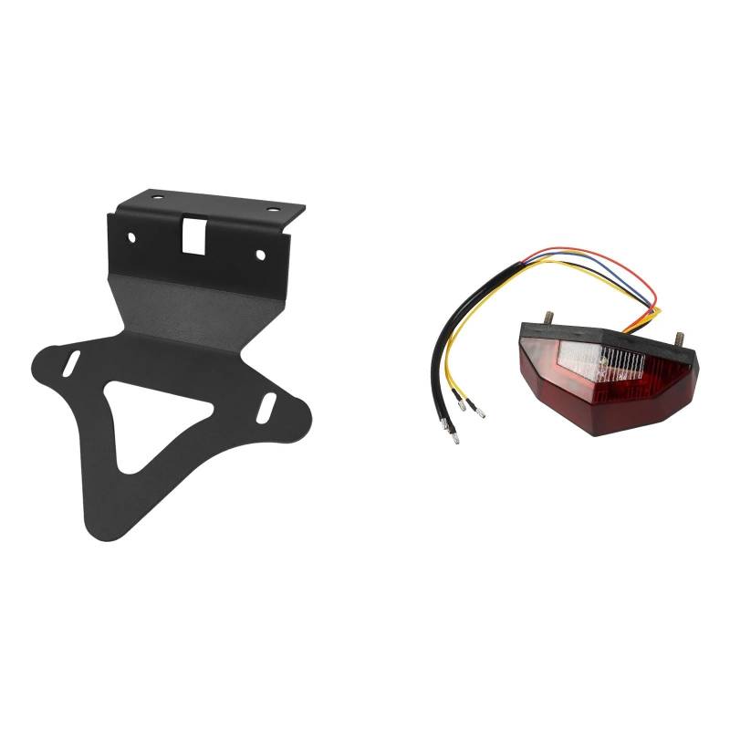 Kennzeichenhalter Fit Für Honda CRF300L CRF 300L 2021-2024 CRF 300 L Hinten Fender Kennzeichen Halter Motorrad Rahmen Nummernschild Rahmen(Clear) von CQJJXKYC