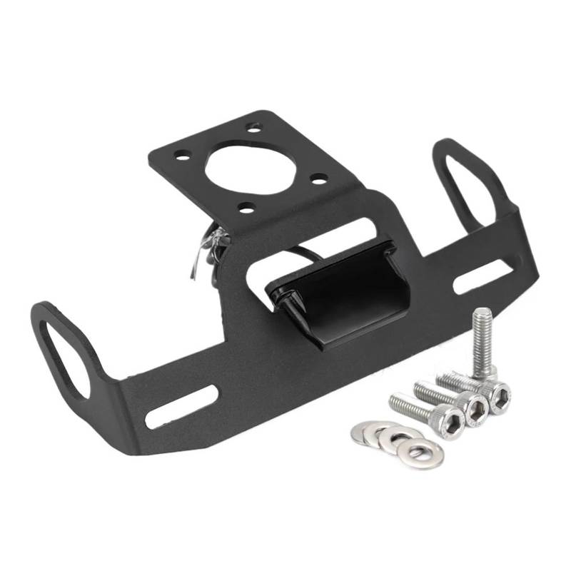 Kennzeichenhalter Kennzeichenhalter Passend Für Yamaha YZF R6 2006–2022 Passend Für YZFR6 18 2020 Motorrad-Heckrahmenhalterung LED-Lichtkotflügel Nummernschild Rahmen(Black) von CQJJXKYC