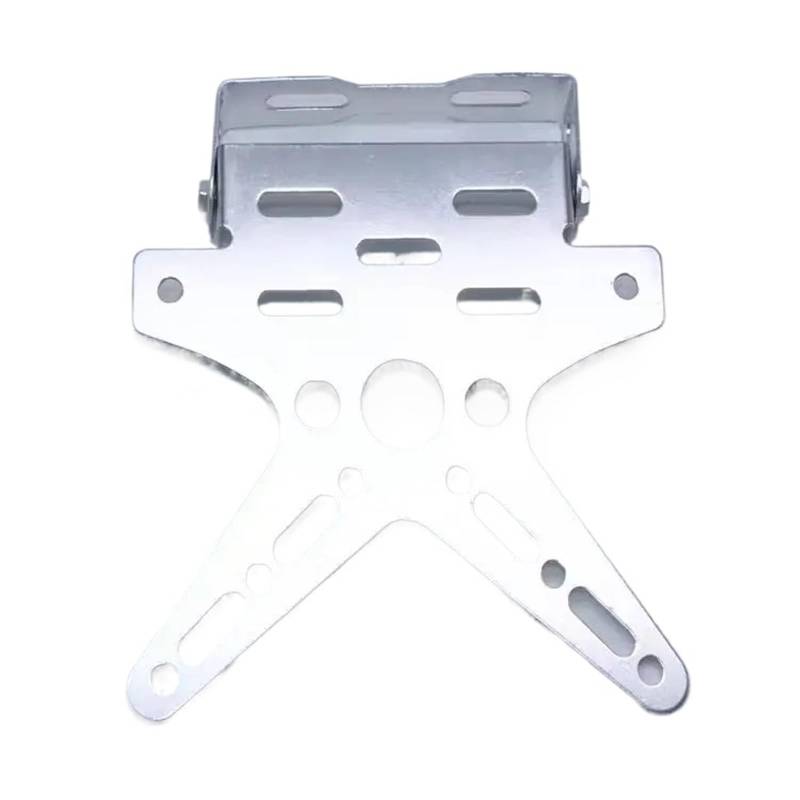 Kennzeichenhalter Motorrad Kennzeichen Halter Halterung Aluminium Eingestellt Registrierung Nummer Platte Abdeckung Nummernschild Rahmen(Silver) von CQJJXKYC