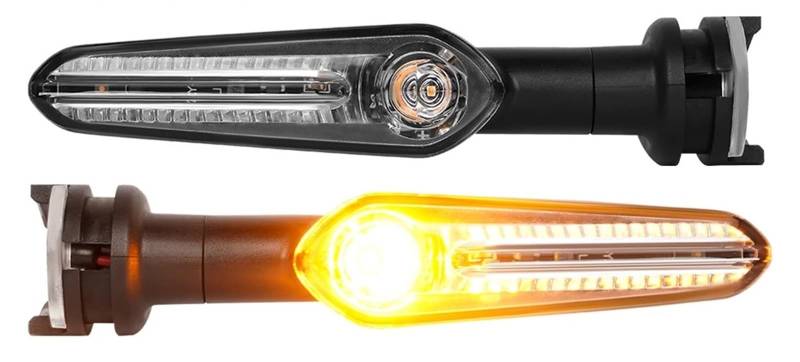 Kennzeichenhalter Motorrad Kotflügel Hinten Kennzeichen Halter Halterung Mit LED Fit Für Yamaha MT-07/FZ-07 2013-2023 Nummernschild Rahmen(Turn Signal Light) von CQJJXKYC