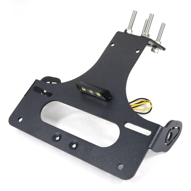 Kennzeichenhalter Motorradzubehör Heckfender Eliminator Kit Kennzeichenhalter Halterung Passend für Yamaha YZF R1 2004-2006 Nummernschild Rahmen(Without Reflector) von CQJJXKYC