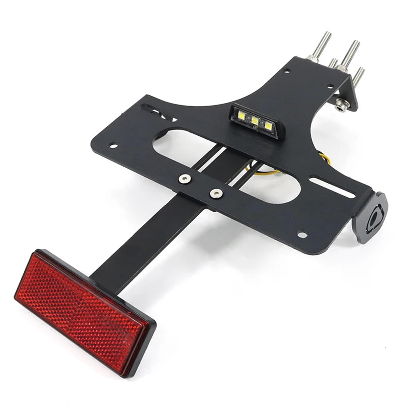 Kennzeichenhalter Motorradzubehör Heckfender Eliminator Kit Kennzeichenhalter Halterung Passend für Yamaha YZF R1 2004-2006 Nummernschild Rahmen(with Tail Reflector) von CQJJXKYC