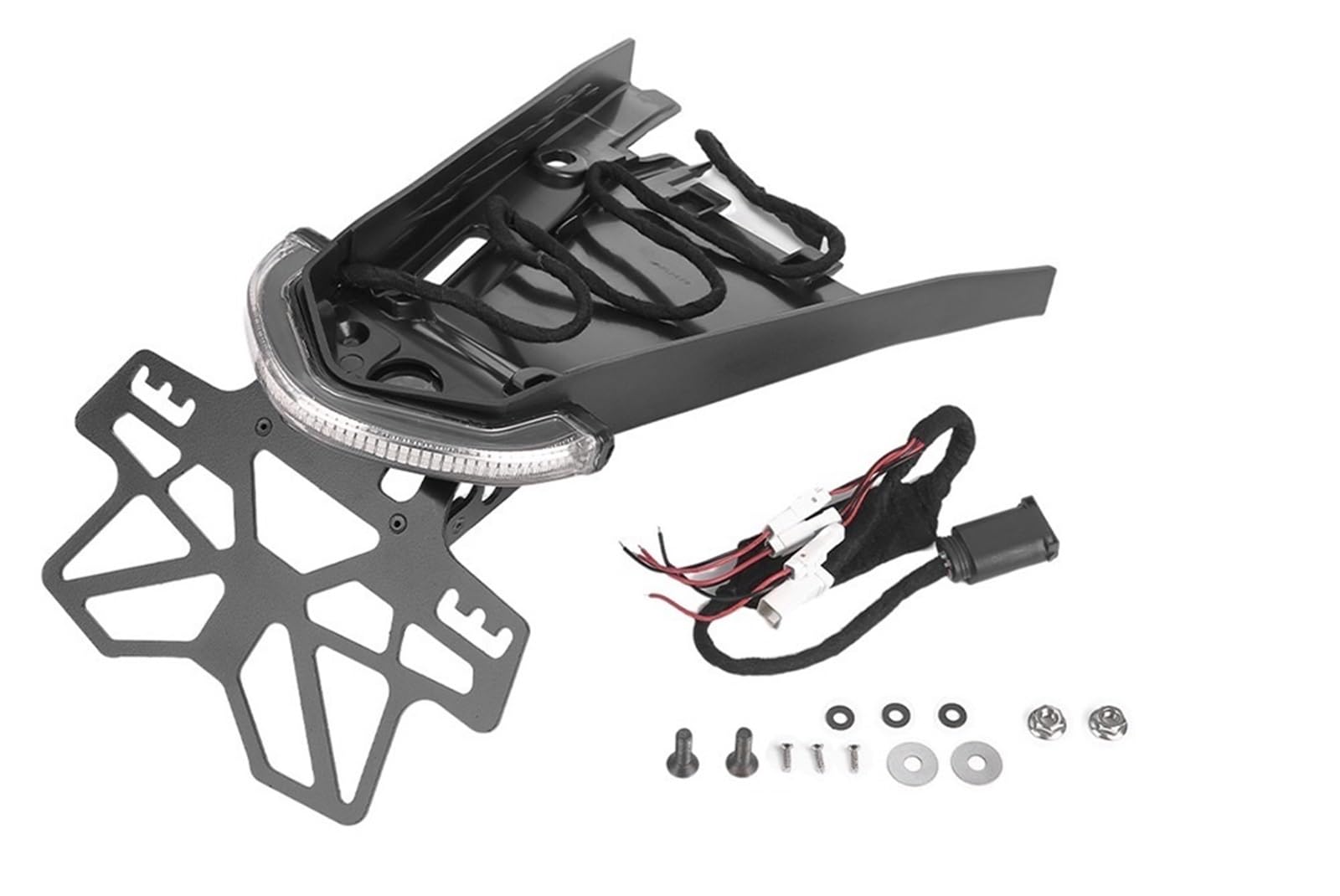 Kennzeichenhalter Passend für BMW R NINET R9T Urban Pure R9T Rückblinkerlicht und Kennzeichenhalter LED Halogen Scrambler Motorradzubehör Nummernschild Rahmen(for OEM Halogen Tail) von CQJJXKYC