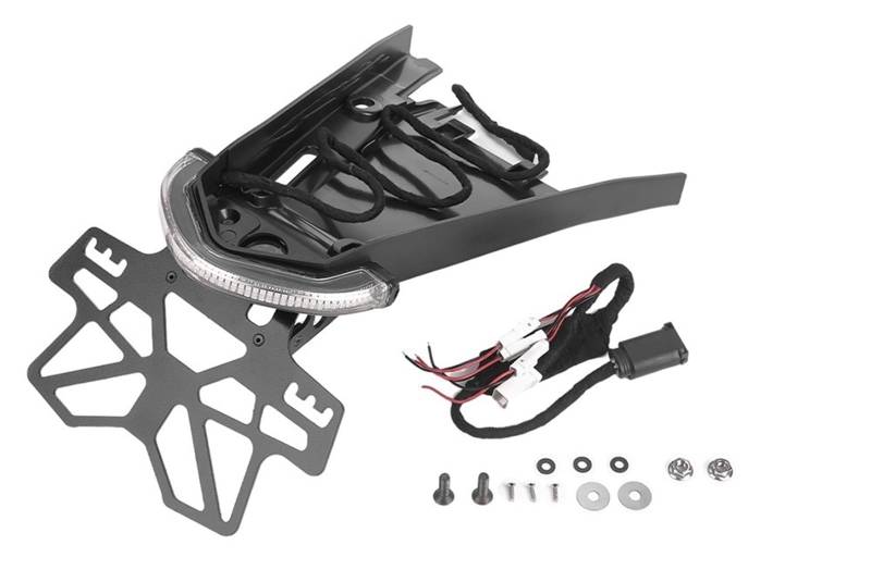 Kennzeichenhalter Passend für BMW R NINET R9T Urban Pure R9T Rückblinkerlicht und Kennzeichenhalter LED Halogen Scrambler Motorradzubehör Nummernschild Rahmen(for OEM Halogen Tail) von CQJJXKYC