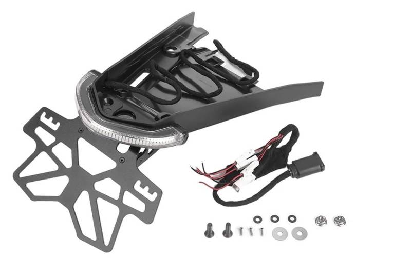 Kennzeichenhalter Passend für BMW R NINET R9T Urban Pure R9T Rückblinkerlicht und Kennzeichenhalter LED Halogen Scrambler Motorradzubehör Nummernschild Rahmen(for OEM LED Tail) von CQJJXKYC