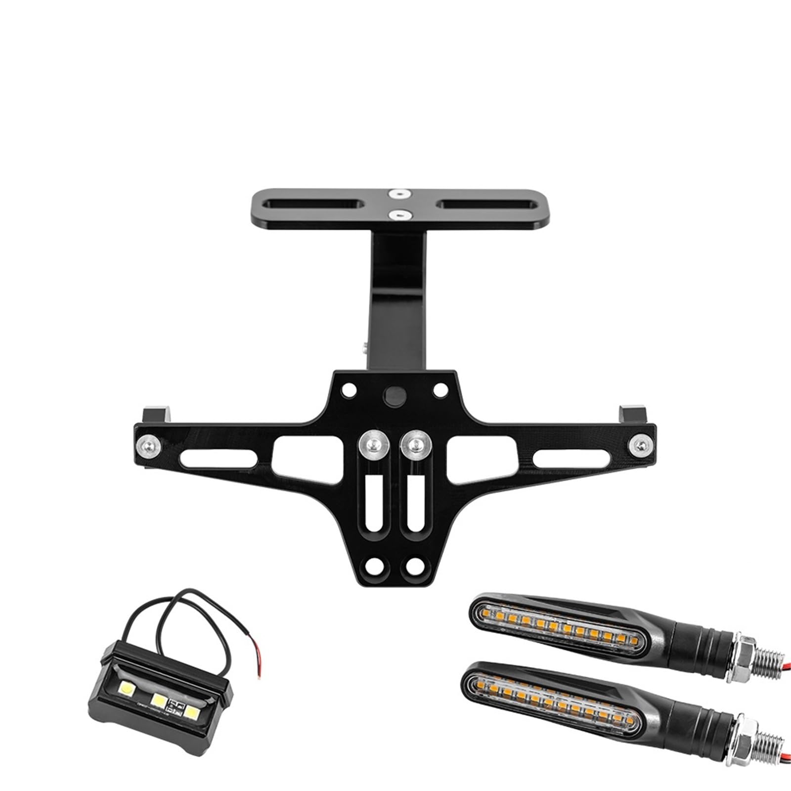 Kennzeichenhalter Passend für Duke 125 200 390 790 990 1190. Kennzeichenhalterhalterung mit LED-Licht, Zubehör. Nummernschild Rahmen(A Set and 2pcs Light) von CQJJXKYC