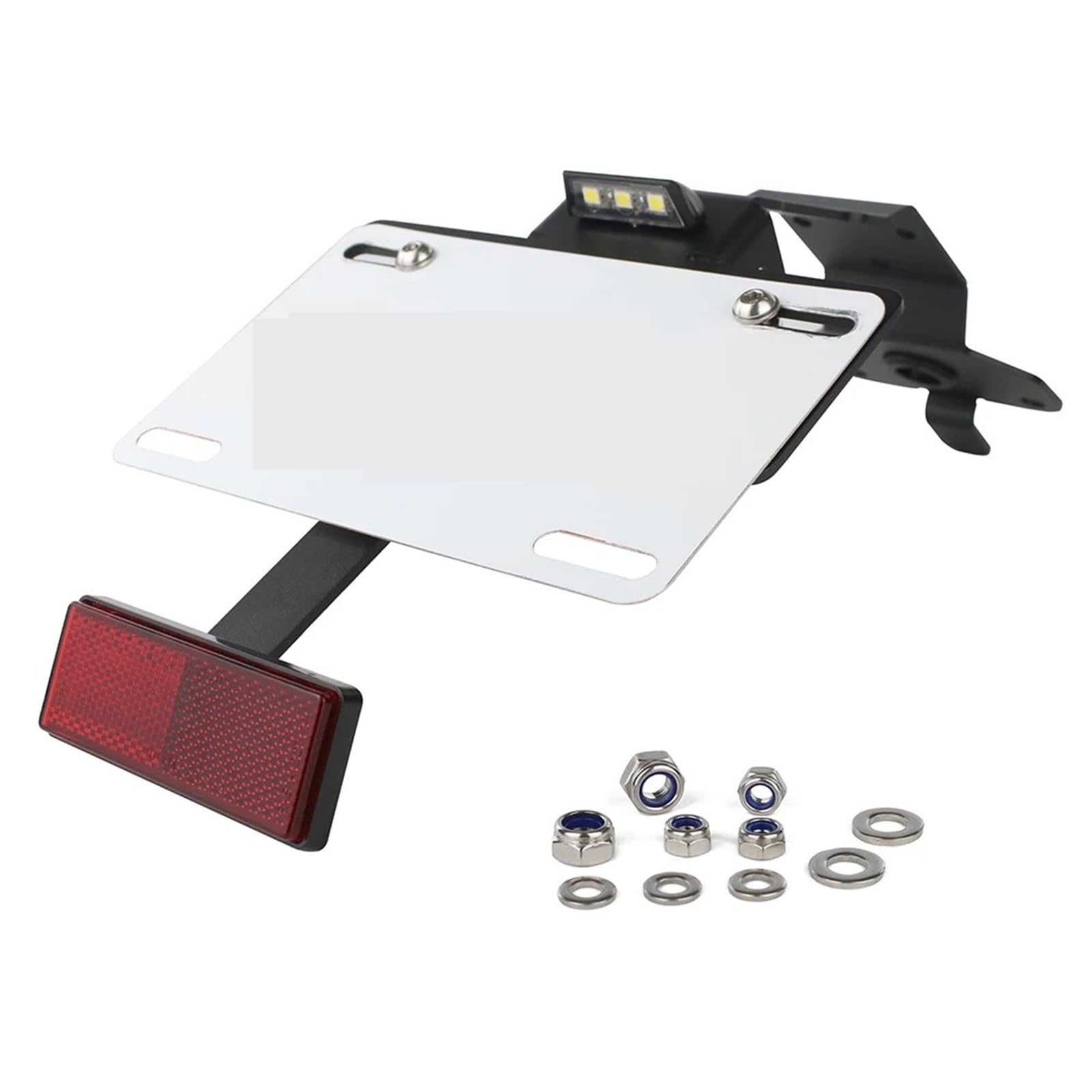 Kennzeichenhalter Passend für Honda DAX 125 2022–2024 DAX 125 Motorradzubehör Fender Eliminator Kit Kennzeichenhalter Halterung Nummernschild Rahmen(with Reflector) von CQJJXKYC