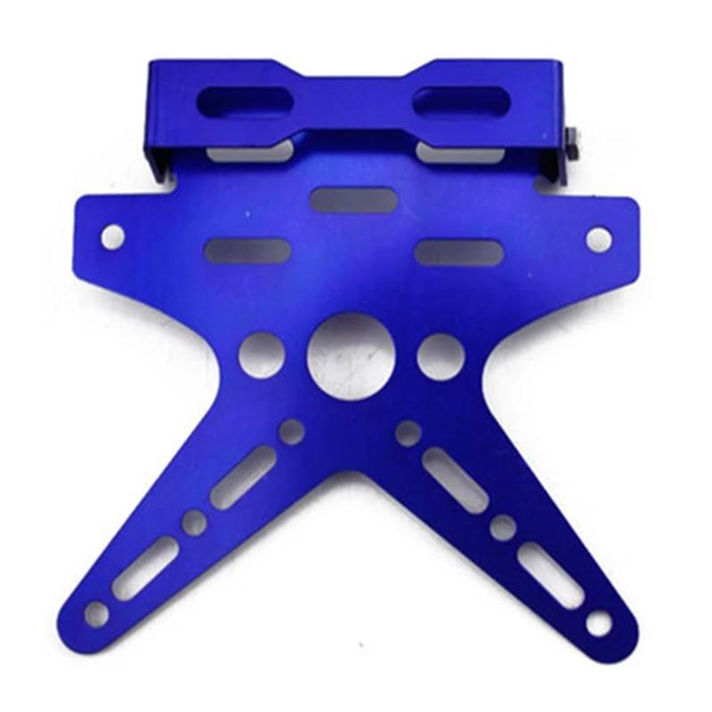 Kennzeichenhalter Universal Galvanik Aluminium Legierung Einstellbare Motorrad Nummernschild Rahmen Anzahl Abdeckung Nummernschild Rahmen(Blue) von CQJJXKYC