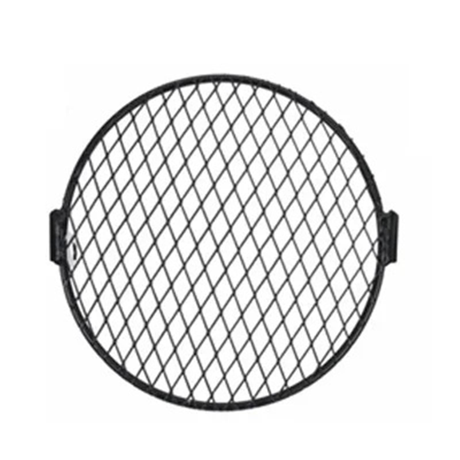Scheinwerfer Lampe Abdeckung 6,3 ''Seitenmontage Scheinwerfer Runde Grillabdeckung Schwarze Vintage LED-Maske Passend für Harley Cafe Racer Touring Sportster(Lamp Cover A) von CQJJXKYC